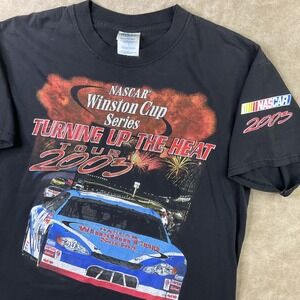 Vintage Nascar Racing Winston Cup Series T-Shirt Y2K Double Sided Graphics Sz L